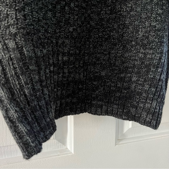 Say What? Open Front Black Charcoal Cardigan - Picture 6 of 7